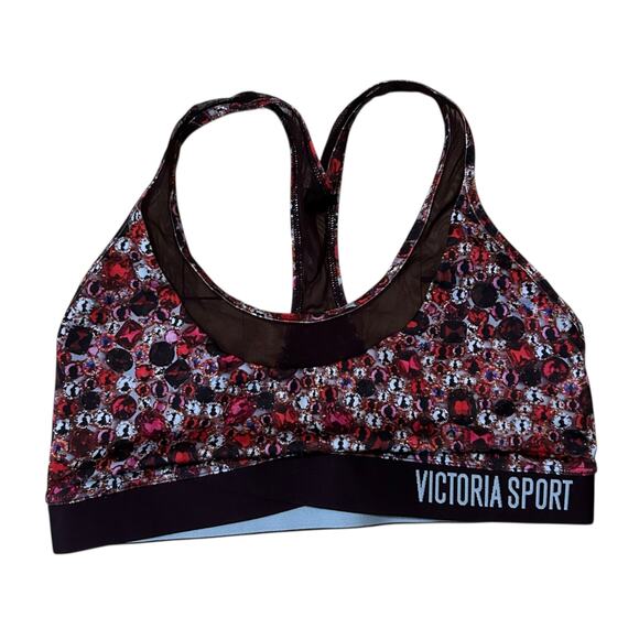 Victorias Secret Sports Bra Size Medium Racerback The Player Minimum Support - Picture 1 of 4